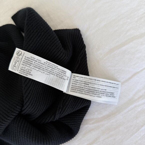 Abercrombie & Fitch Strapless Knit Twist Front Tube Top Black - Picture 5 of 6